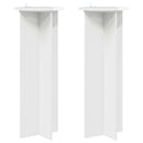Planteholder 2 pcs Hvid højglans Ø40 x 100 cm Konstrueret træ