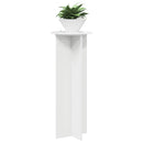 Planteholder 2 pcs Hvid højglans Ø40 x 100 cm Konstrueret træ