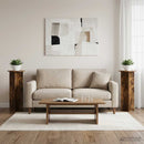 Planteholder 2 pcs Røget eg Ø40 x 100 cm Konstrueret træ