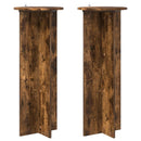Planteholder 2 pcs Røget eg Ø40 x 100 cm Konstrueret træ