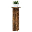 Planteholder 2 pcs Røget eg Ø40 x 100 cm Konstrueret træ