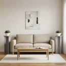 Planteholder 2 pcs Grå sonoma-eg Ø40 x 100 cm Konstrueret træ
