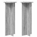 Planteholder 2 pcs Grå sonoma-eg Ø40 x 100 cm Konstrueret træ
