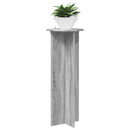 Planteholder 2 pcs Grå sonoma-eg Ø40 x 100 cm Konstrueret træ
