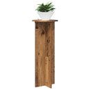 Planteholder 2 pcs Gammelt træ Ø40 x 100 cm Konstrueret træ