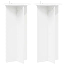 Planteholder 2 pcs Hvid Ø40 x 80 cm Konstrueret træ