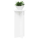 Planteholder 2 pcs Hvid Ø40 x 80 cm Konstrueret træ