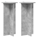 Planteholder 2 pcs Betongrå 40 x 40 x 80 cm Konstrueret træ