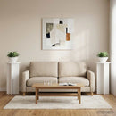 Planteholder 2 pcs Hvid højglans 40 x 40 x 80 cm