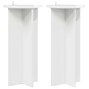 Planteholder 2 pcs Hvid højglans 40 x 40 x 80 cm