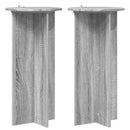 Planteholder 2 stk. Grå sonoma-eg 40 x 40 x 80 cm