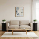 Planteholder 2 pcs Sort Ø40 x 60 cm Konstrueret træ