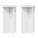Planteholder 2 pcs Hvid højglans Ø40 x 60 cm Konstrueret træ