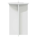 Planteholder 2 pcs Hvid højglans Ø40 x 60 cm Konstrueret træ
