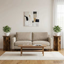 Planteholder 2 pcs Røget eg Ø40 x 60 cm Konstrueret træ