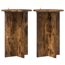 Planteholder 2 pcs Røget eg Ø40 x 60 cm Konstrueret træ