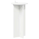 Planteholder 2 pcs Hvid Ø29,5 x 60 cm Konstrueret træ