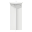 Planteholder 2 pcs Hvid Ø29,5 x 60 cm Konstrueret træ