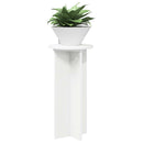 Planteholder 2 pcs Hvid Ø29,5 x 60 cm Konstrueret træ