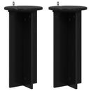 Planteholder 2 pcs Sort 29,5 x 29,5 x 60 cm Konstrueret træ