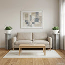 Planteholder 2 pcs Betongrå 29,5 x 29,5 x 60 cm Konstrueret træ
