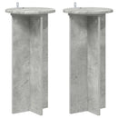 Planteholder 2 pcs Betongrå 29,5 x 29,5 x 60 cm Konstrueret træ