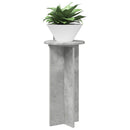 Planteholder 2 pcs Betongrå 29,5 x 29,5 x 60 cm Konstrueret træ