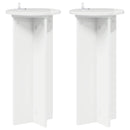 Planteholder 2 pcs Hvid højglans 29,5 x 29,5 x 60 cm