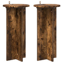 Planteholder 2 pcs Røget eg 29,5 x 29,5 x 60 cm Konstrueret træ