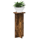 Planteholder 2 pcs Røget eg 29,5 x 29,5 x 60 cm Konstrueret træ