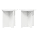 Planteholder 2 pcs Hvid Ø40 x 40 cm Konstrueret træ