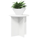 Planteholder 2 pcs Hvid Ø40 x 40 cm Konstrueret træ