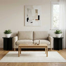 Planteholder 2 pcs Sort 40 x 40 x 40 cm Konstrueret træ