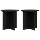 Planteholder 2 pcs Sort 40 x 40 x 40 cm Konstrueret træ