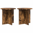 Planteholder 2 pcs Røget eg 40 x 40 x 40 cm Konstrueret træ