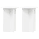 Planteholder 2 pcs Hvid Ø29,5 x 40 cm Konstrueret træ