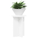 Planteholder 2 pcs Hvid Ø29,5 x 40 cm Konstrueret træ