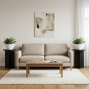 Planteholder 2 pcs Sort Ø29,5 x 40 cm Konstrueret træ