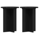 Planteholder 2 pcs Sort Ø29,5 x 40 cm Konstrueret træ