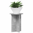 Planteholder 2 pcs Betongrå Ø29,5 x 40 cm Konstrueret træ