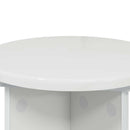 Planteholder 2 pcs Hvid højglans Ø29,5 x 40 cm Konstrueret træ