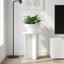 Planteholder 2 pcs Hvid højglans Ø29,5 x 40 cm Konstrueret træ