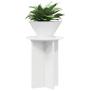Planteholder 2 pcs Hvid højglans Ø29,5 x 40 cm Konstrueret træ