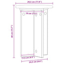 Planteholder 2 pcs Røget eg Ø29,5 x 40 cm Konstrueret træ