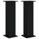 Planteholder 2 pcs Sort 30,5 x 30 x 100,5 cm Konstrueret træ
