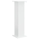 Planteholder Hvid højglans 30,5 x 30 x 100,5 cm Konstrueret træ