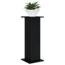 Planteholder 2 pcs Sort 30,5 x 30 x 80,5 cm Konstrueret træ