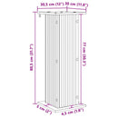 Planteholder 2 pcs Sonoma-eg 30,5 x 30 x 80,5 cm