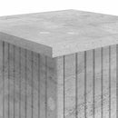 Planteholder 2 pcs Betongrå 30,5 x 30 x 80,5 cm Konstrueret træ