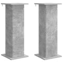 Planteholder 2 pcs Betongrå 30,5 x 30 x 80,5 cm Konstrueret træ